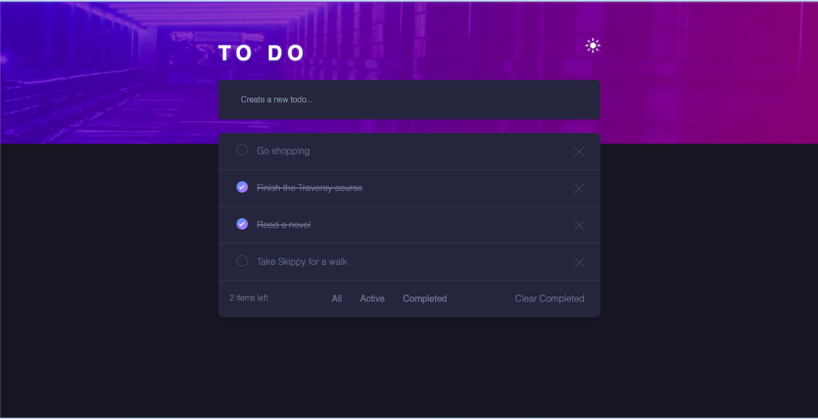 todo desktop dark